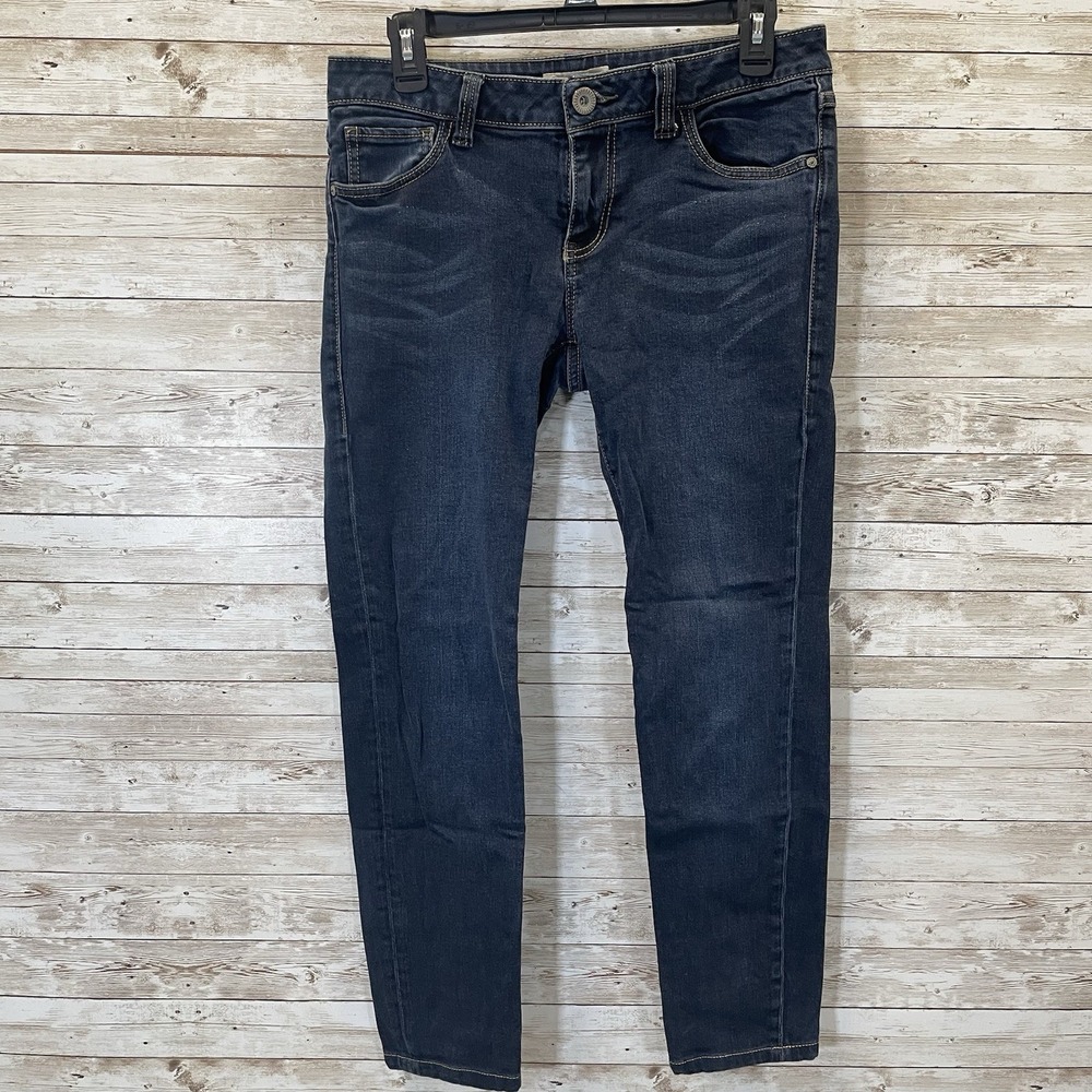 CAbi Womens 8 Jeans #492‎ Ruby Stretch Dark Wash Skinny Pockets Stretch